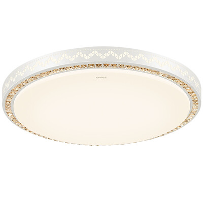 

OPPLE LED Ceiling Lamps Large Living Room Lamps Remote Control Dimming Color Round Crystal Lighting Waltz Diameter 78cm 100 Watt 25-35 Flat Remote Control