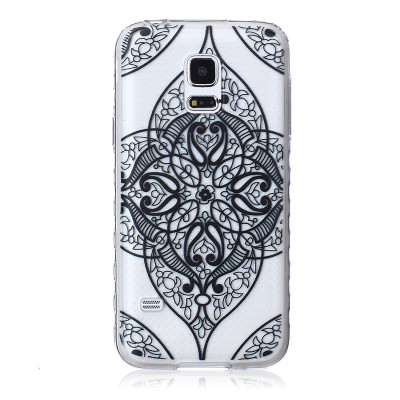 

Black love Pattern Soft Thin TPU Rubber Silicone Gel Case Cover for SAMSUNG GALAXY S5 Mini