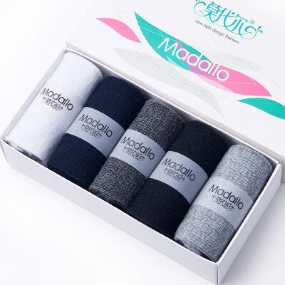 

Jingdong Supermarket] Modal men's socks short tube pure breath breathable cotton socks male mixed color 5 double gift box uniform