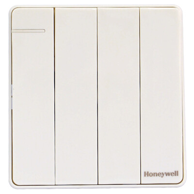 

Honeywell (Honeywell) switch socket panel four open dual control switch elegant series white
