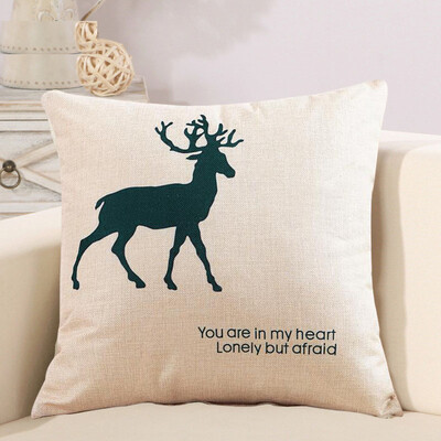 

Зеленый Reed Linen Подушка Подушка Офисная поясничная подушка с сердечком 45x45cm Elk