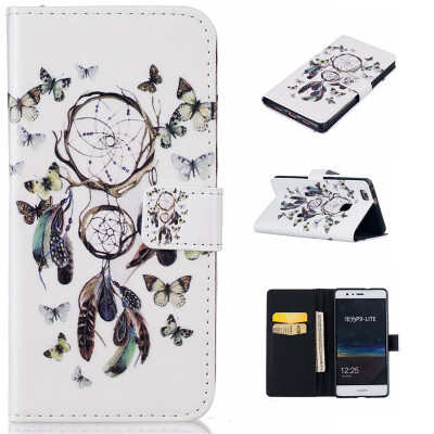 

Butterfly chimes Design PU Leather Flip Cover Wallet Card Holder Case for IPHONE 5C