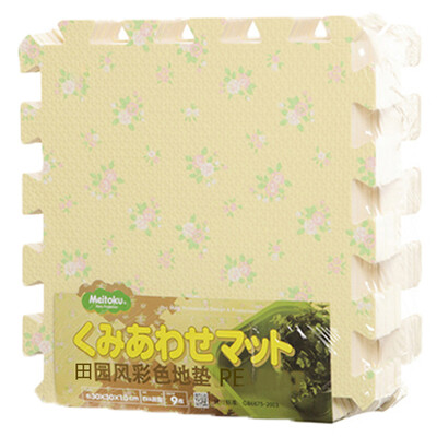 

Matheson Floral mats children climbing mats living room bedroom floor stitching mats PE foam mat 30 30cm 9pcs