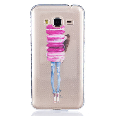 

Girl holding cake Pattern Soft Thin TPU Rubber Silicone Gel Case Cover for SAMSUNG Galaxy J3J3 2016 J320