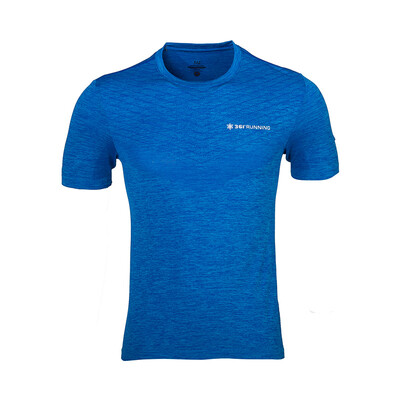 

361 degrees men round neck short T-shirt 651622109-3 sea water variegated 4XL