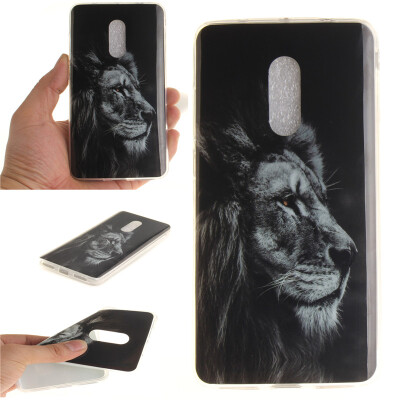 

Black lion Pattern Soft Thin TPU Rubber Silicone Gel Case Cover for XIAOMI Note 4