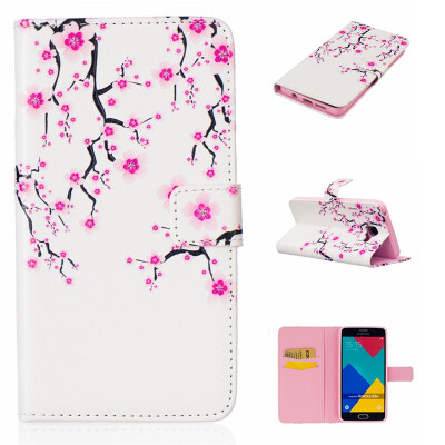 

Plum blossom Design PU Leather Flip Cover Wallet Card Holder Case for SAMSUNG GALAXY A5 2016/A510