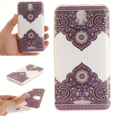 

Diagonal totem Pattern Soft Thin TPU Rubber Silicone Gel Case Cover for ALCATEL PIXI 4 50