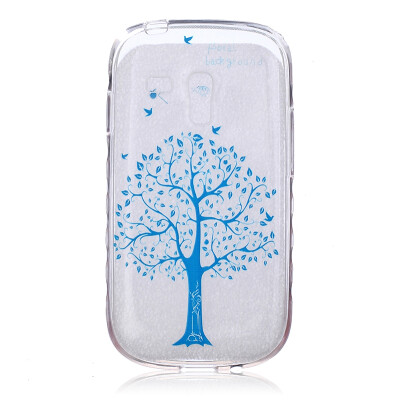 

Blue tree Pattern Soft Thin TPU Rubber Silicone Gel Case Cover for SAMSUNG GALAXY S3 Mini I8190