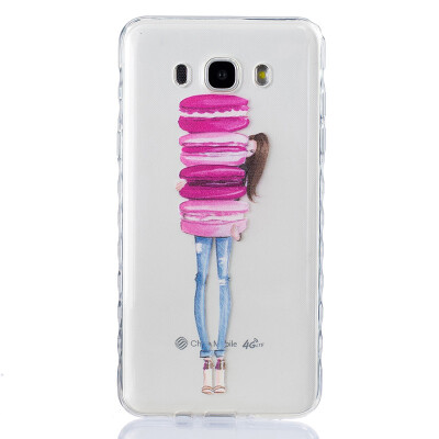 

Girl holding cake Pattern Soft Thin TPU Rubber Silicone Gel Case Cover for SAMSUNG Galaxy J7 2016J710