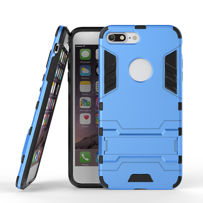 

Синий Slim Robot Armor Kickstand Ударопрочный жесткий корпус из прочной резины для IPHONE 7 PLUS