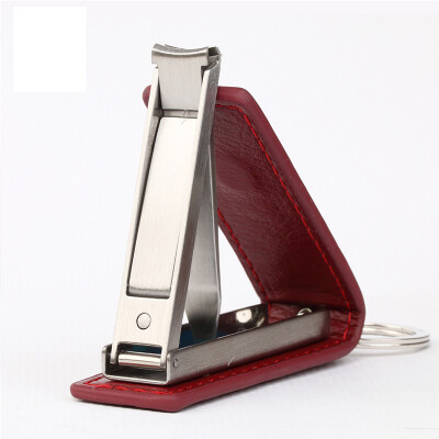 

Jingdong supermarket] can treasure (KOBOS) KB-6213 flat nail clippers ultra-thin folding nails cut nail clippers with leather red