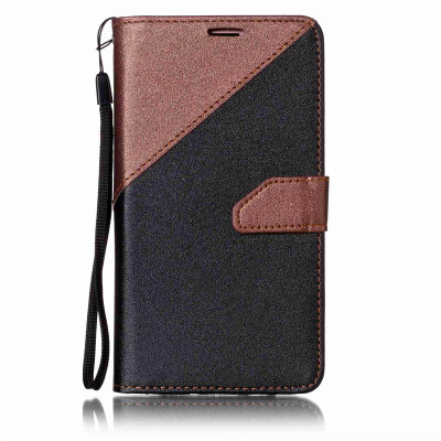 

Black + brown Design PU Leather Wallet Case Classic Flip Cover with Stand Function and Credit Card Slot for SAMSUNG Galaxy J7 2016