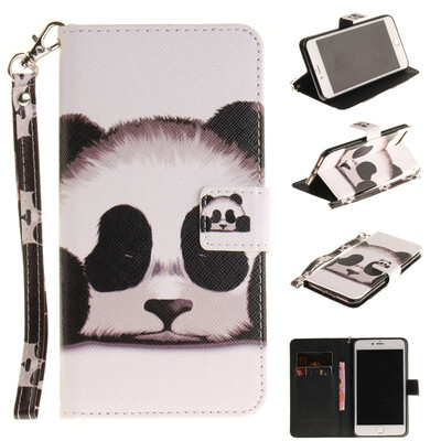 

Panda Дизайн Кожа PU откидная крышка бумажника карты держатель чехол для IPHONE 7 Plus