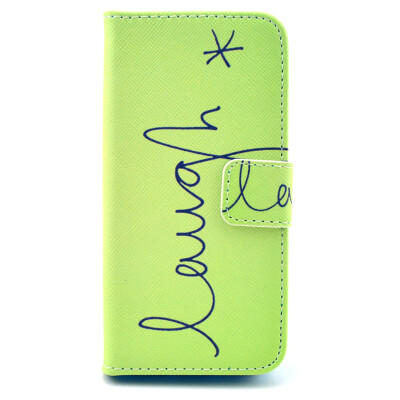 

Smile Design PU Leather Flip Cover Wallet Card Holder Case for IPHONE 5