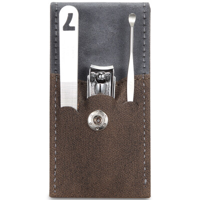 

【Jingdong Supermarket】 777 Nail Knife Set Nail Scissors Repair Beauty and Beauty Combination 3pcs Set NTS-6028 Brown Gray (Import