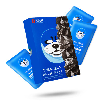 

Snape (SNP) otter-shaped moisturizing mask 25ml * 10 (water lifting tightening shrink pores brightening men and women animal mask)