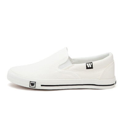 

Backrest warrior men&women spring&summer new canvas shoes men&women low to help couples small white shoes a pedal leisure shoes student flat floor shoes canvas shoes WXY-903T white 35