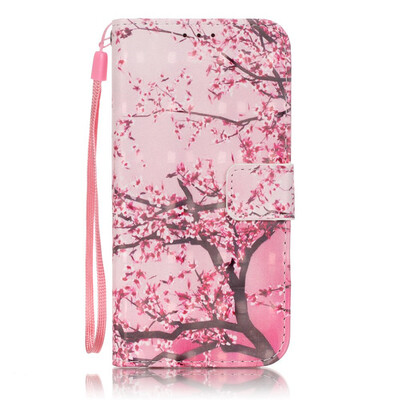 

Cherry blossom Design PU Leather Flip Cover Wallet Card Holder Case for SAMSUNG S6