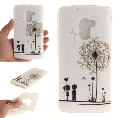 

Lovers&dandelion Pattern Soft Thin TPU Rubber Silicone Gel Case Cover for Lenovo A7010