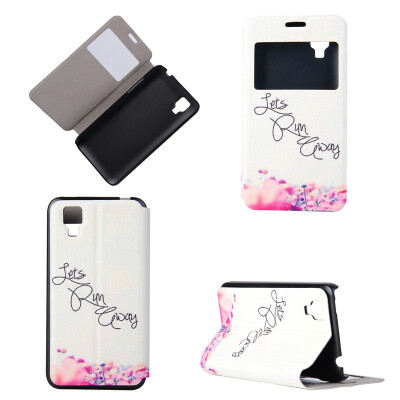 

Let's Run Design PU Leather Flip Cover Wallet Card Holder Case for Wiko Sunset