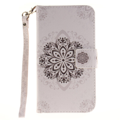 

Datura flowers Design PU Leather Flip Cover Wallet Card Holder Case for LG K10