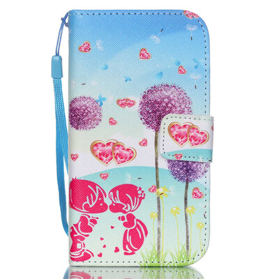 

Couple Design PU Leather Flip Cover Wallet Card Holder Case for SAMSUNG G360