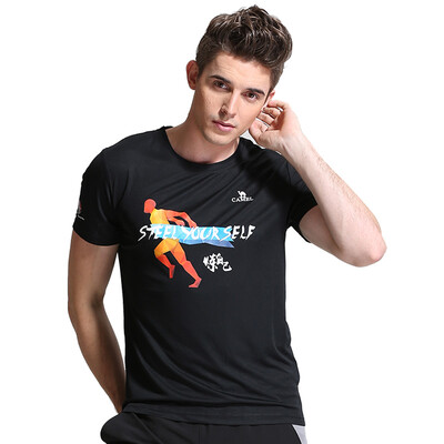 

Camel (CAMEL) с короткими рукавами спортивная футболка мужская и женская пары модели на шею удобная удобная одежда для сушки влаги C7S2U7307 черный M