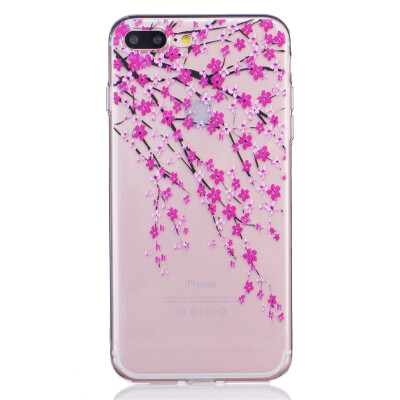 

Pick flowers Dress girl Pattern Soft Thin TPU Rubber Silicone Gel Case Cover for IPHONE 7 Plus