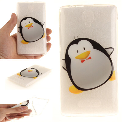 

Cartoon penguin Pattern Soft Thin TPU Rubber Silicone Gel Case Cover for Lenovo A2010