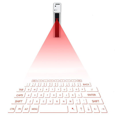 

Virtual Keyboard, Wireless Laser Projection Keyboard with 5200 mAh Power Bank Multi-touch Mouse Function for Smart phone iPad PC