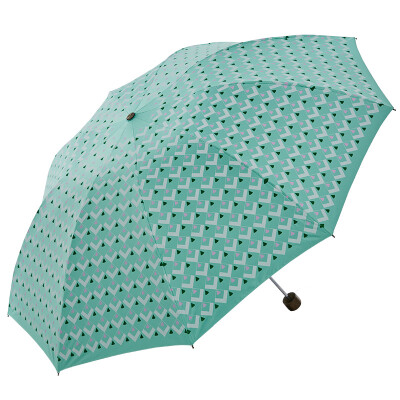 

Небесный зонт три раза складной солнце зонтик двойной армированный стальной стержень сталь черный резиновый солнцезащитный зонт 61см × 9K 30196EJC пунктир # 1 зеленый
