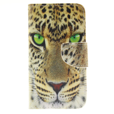 

Yellow tiger Design PU Leather Flip Cover Wallet Card Holder Case for Nokia Lumia N640