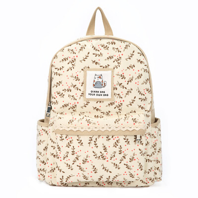 

Bag of famous (sac maitres) printed shoulder bag female Korean version of the canvas bag small fresh junior high school student travel backpack S703 card side