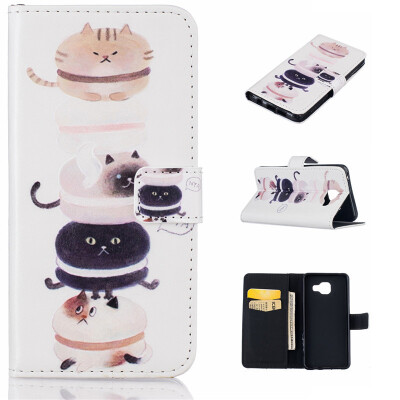 

Kitty Дизайн Кожа PU откидная крышка бумажника карты держатель чехол для Samsung Galaxy A3 2016 г. / A310
