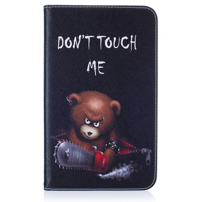 

Bear Style Embossing Classic Flip Cover with Stand Function and Credit Card Slot for SAMSUNG GALAXY Tab A 7.0 T280