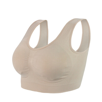 

MD Women&39s Sports Bra Yoga Running No Steel Circle Health Sports U-Neck Vest Underwear Skin M