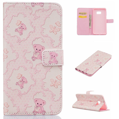 

Little bear Design PU Leather Flip Cover Wallet Card Holder Case for SAMSUNG Galaxy S6 edge Plus