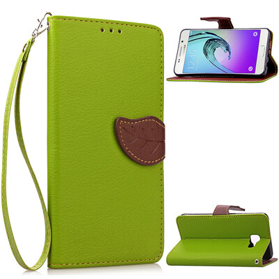 

Green Design PU Leather Flip Cover Wallet Card Holder Case for Samsung Galaxy A72016A7100