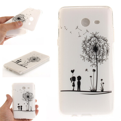 

Lovers and dandelion Pattern Soft Thin TPU Rubber Silicone Gel Case Cover for SAMSUNG GALAXY J5 2017/J530