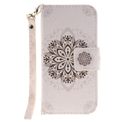 

Datura flowers Design PU Leather Flip Cover Wallet Card Holder Case for iPad Touch 56