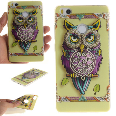 

Owl Pattern Soft Thin TPU Rubber Silicone Gel Case Cover for XIAOMI MI 4S