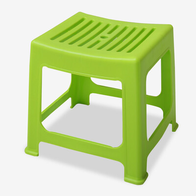 

Handsome plastic stool bathroom small square low chair stool balcony casual bench dining table stool green SL16106D4