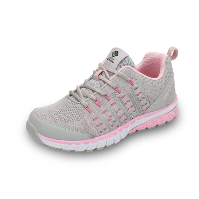 

8264 outdoor cross-country running shoes ladies casual sports shoes light breathable wear-resistant comfortable low shoes Y71303673 light gray / pink 38