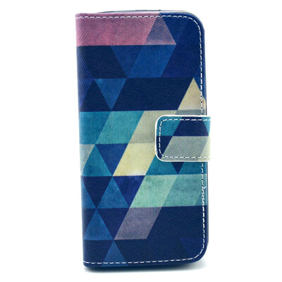 

Dark blue Design PU Leather Flip Cover Wallet Card Holder Case for IPHONE 5