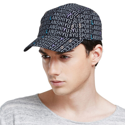 

【Jingdong Supermarket】 Lan Shiyu M0250 Men's Baseball Cap Letter Tide Taps Black