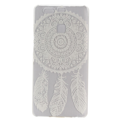 

Feather flower Pattern Soft Thin TPU Rubber Silicone Gel Case Cover for HUAWEI P9