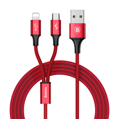 

Кабель Baseus 3-в-1 Lightning/Micro USB/Type-C для зарядки и передачи данных