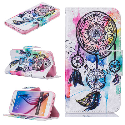 

Dreamcatcher Design PU Leather Flip Cover Wallet Card Holder Case for SAMSUNG GALAXY S6