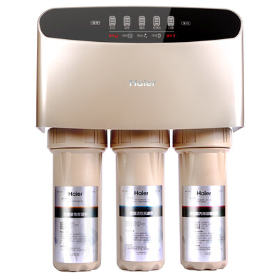 

Haier Haier home water purifier that filter 1 liter large flow without bucket double water straight drink machine 1 1 micro-wastewater intelligent reverse osmosis water machine HRO400-5 A